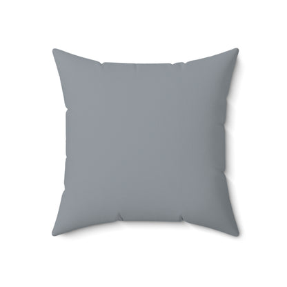True Holiday Gray Cardigan Gray Solids 18" Square Throw Pillow
