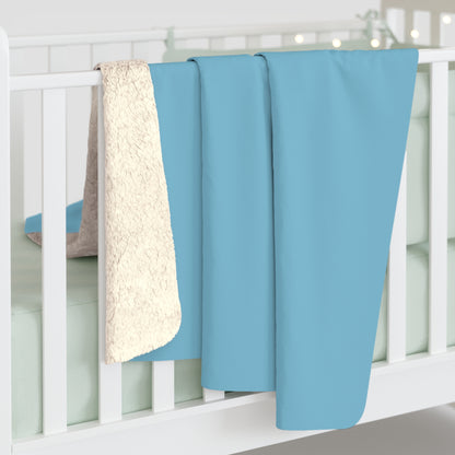 True Holiday Aquarium Blue Blue Solids Throw Blanket