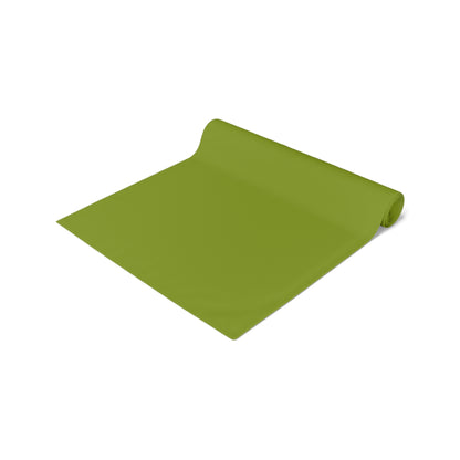 True Holiday Iguana Green Solids Table Runner