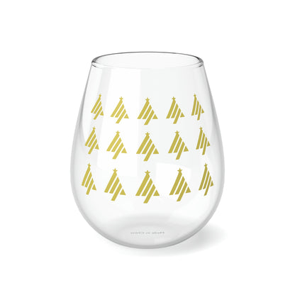 True Holiday Limelight Green  Solids 11.75oz Stemless Wine Glass
