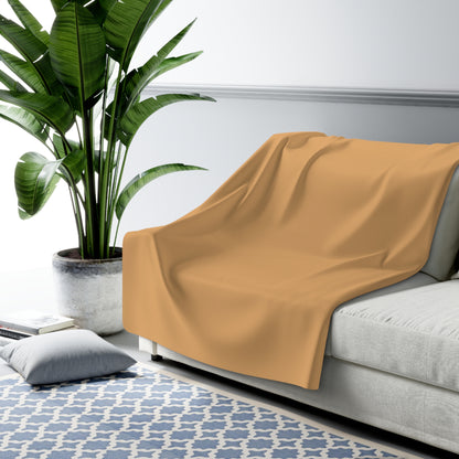 True Holiday Tiger Eye Yellow Solids Throw Blanket