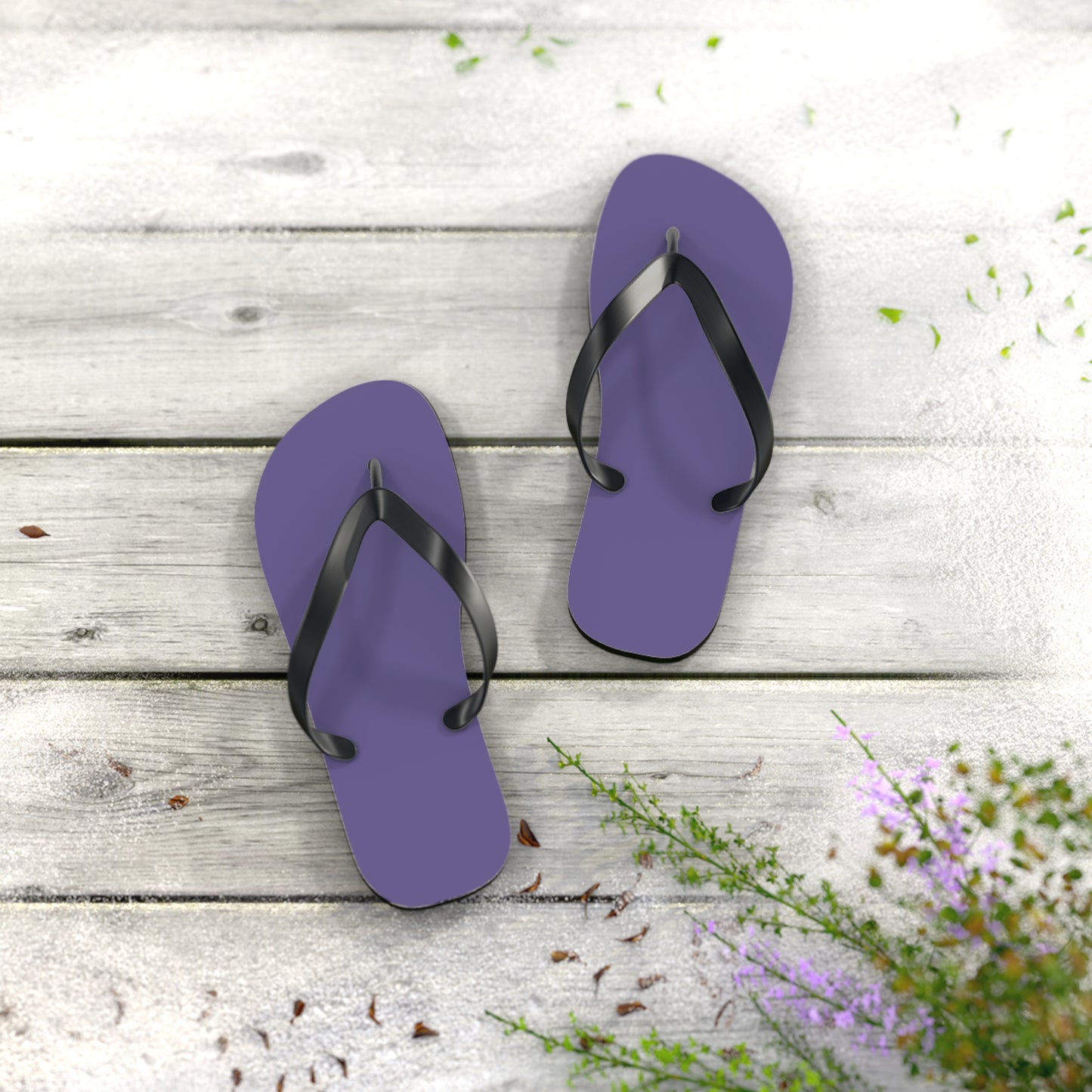 True Holiday Seduction Purple Solids Flip Flops