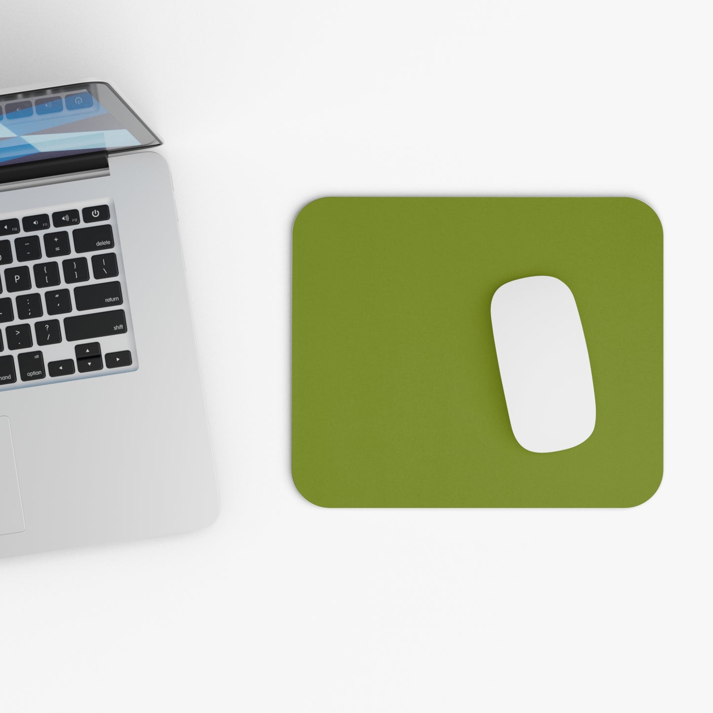 True Holiday Iguana Green Solids Mouse Pad