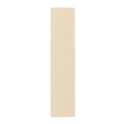 True Holiday Ivory Lustre Yellow Solids Table Runner