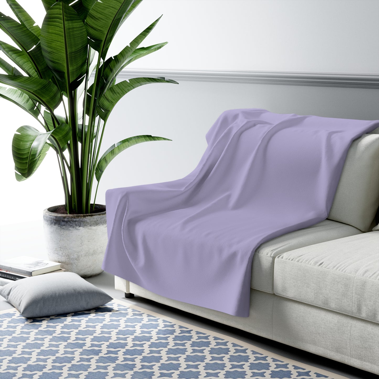True Holiday Heather Plum Purple Solids Throw Blanket
