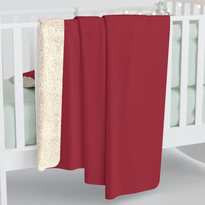 True Holiday Candy Cane Red Solids Throw Blanket