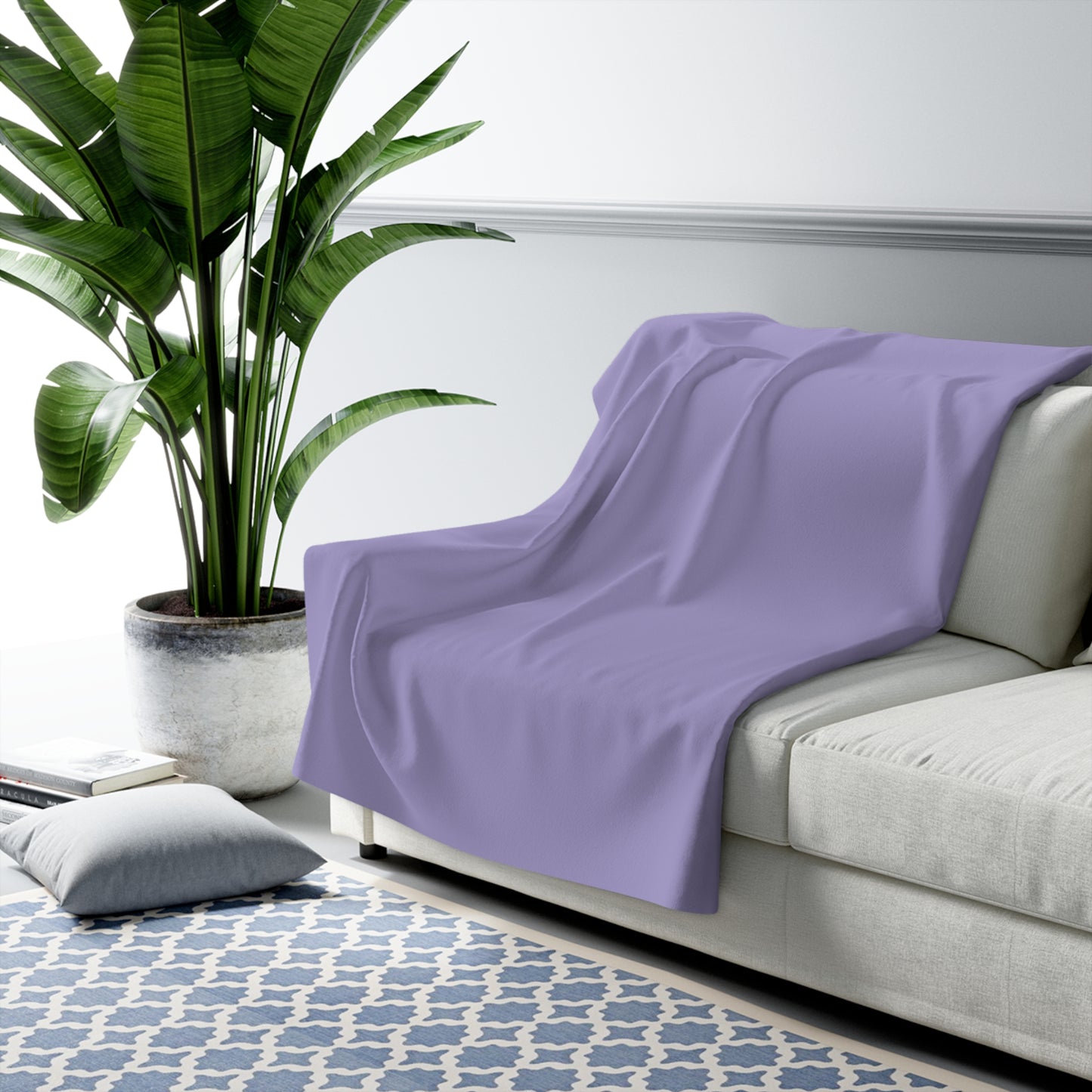 True Holiday Mighty Aphrodite Purple Solids Throw Blanket