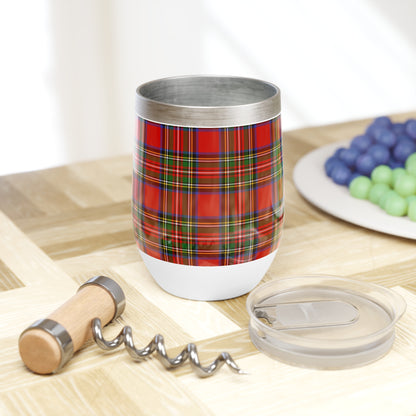 True Holiday Royal Stewart Tartan Plaid Chill Wine Tumbler