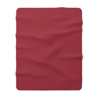 True Holiday Candy Cane Red Solids Throw Blanket