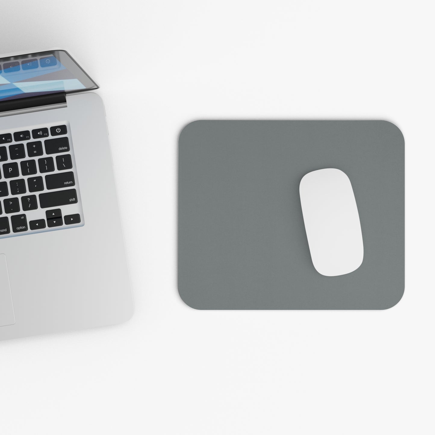 True Holiday Shaker Gray Gray Solids Mouse Pad