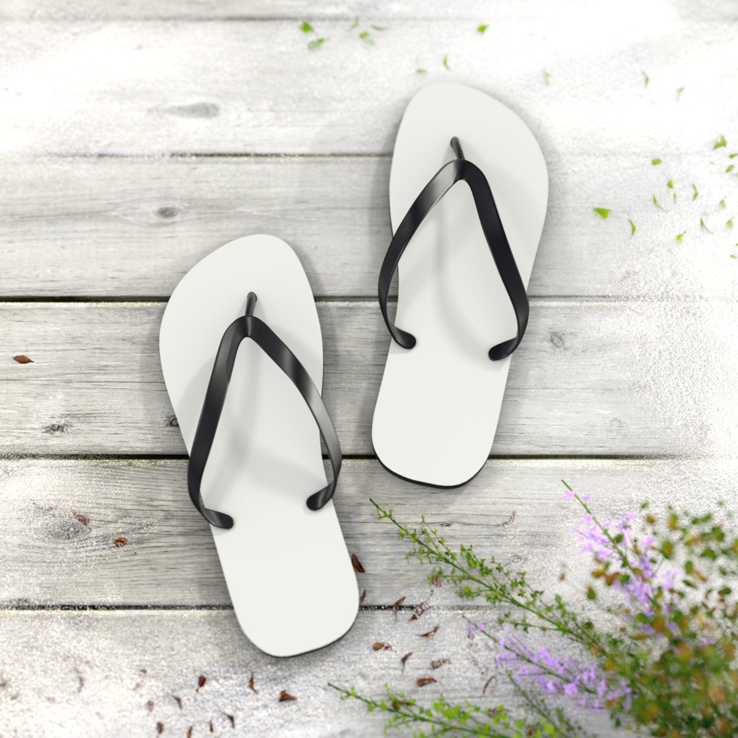 True Holiday White Heron White Solids Flip Flops