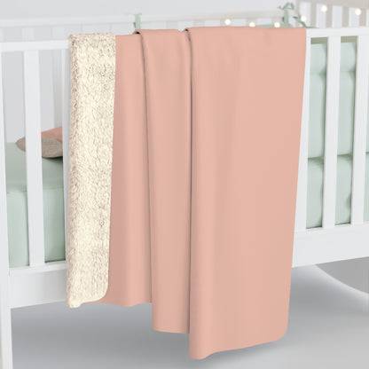 True Holiday Teacup Rose Orange Solids Throw Blanket