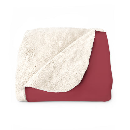 True Holiday Candy Cane Red Solids Throw Blanket
