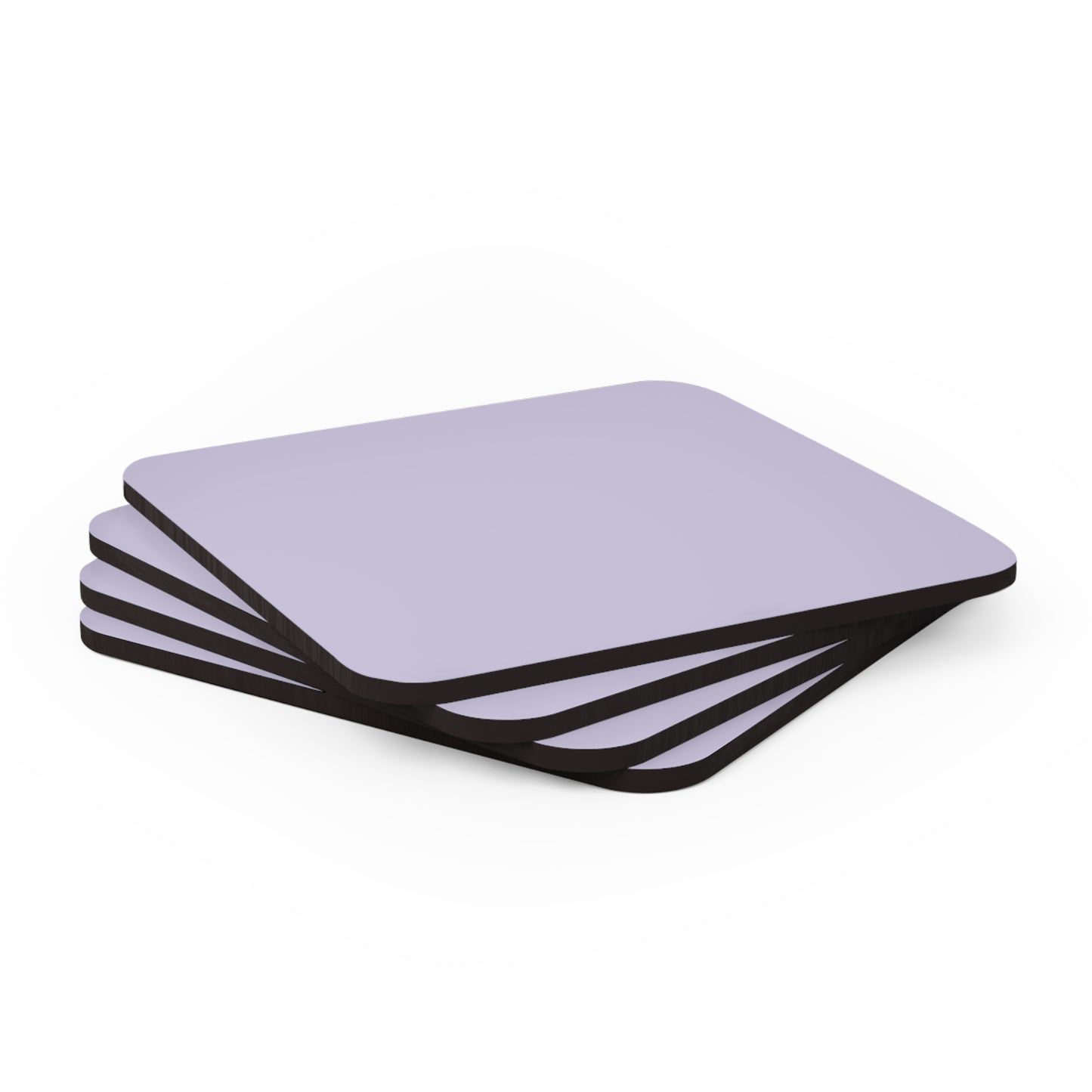 True Holiday Grape Ice Purple Solids Corkwood Coaster Set