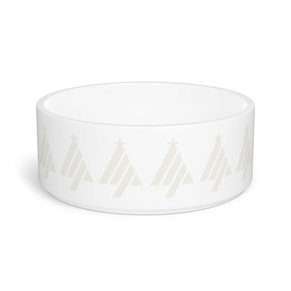 True Holiday Opulence White Solids Pet Bowl