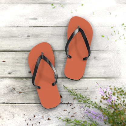 True Holiday Autumn Cover Orange Solids Flip Flops