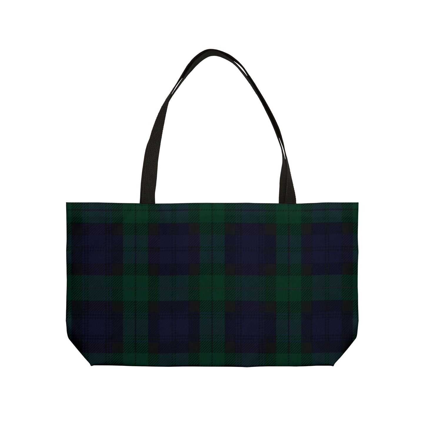 True Holiday Black Watch Tartan Plaid Beach Bag