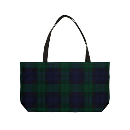 True Holiday Black Watch Tartan Plaid Beach Bag