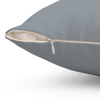True Holiday Gray Cardigan Gray Solids 18" Square Throw Pillow