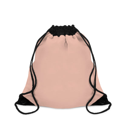 True Holiday Teacup Rose Orange Solids Drawstring Bag