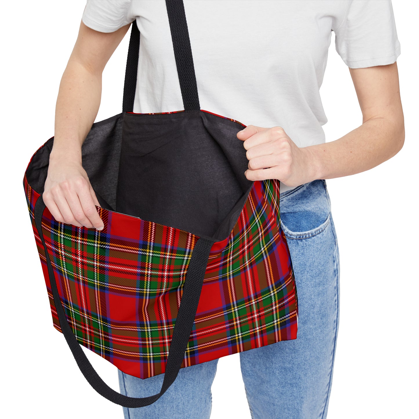 True Holiday Royal Stewart Tartan Plaid Beach Bag