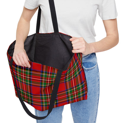 True Holiday Royal Stewart Tartan Plaid Beach Bag