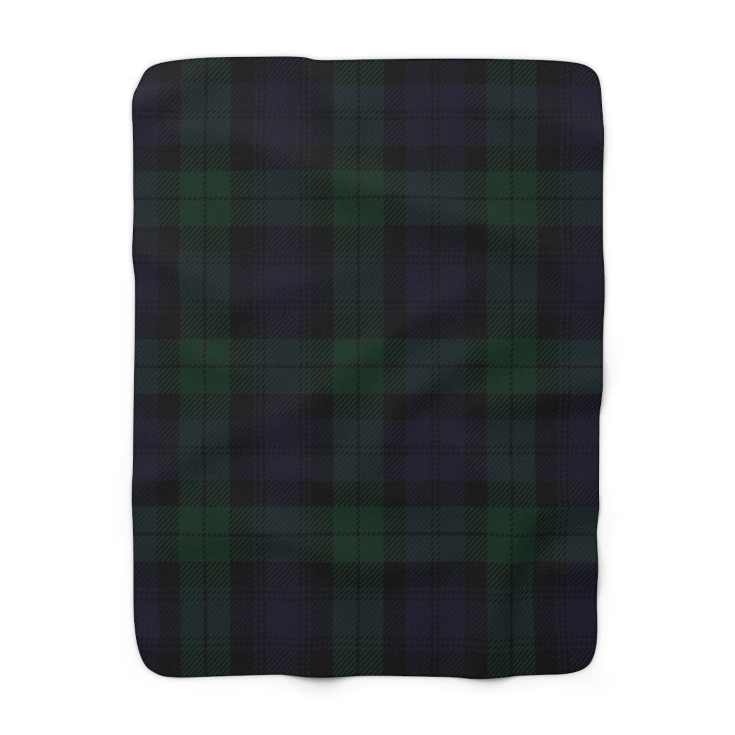 True Holiday Black Watch Tartan Plaid Throw Blanket