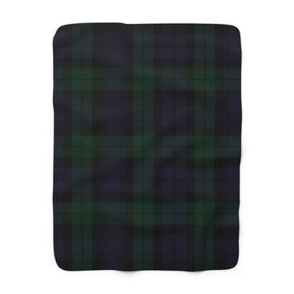 True Holiday Black Watch Tartan Plaid Throw Blanket